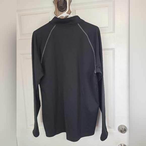 Under Armour Men's Long Sleeve Quarter Zip Warm-up,  Size: XL Color: Black - Picture 9 of 11